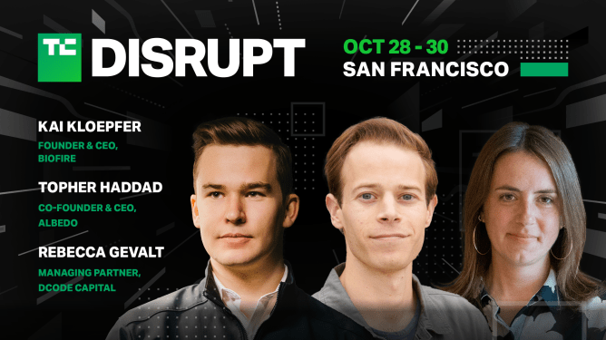 Dcode Capital, Albedo, and Biofire Join Roster of Startups Headlining TechCrunch Disrupt 2024